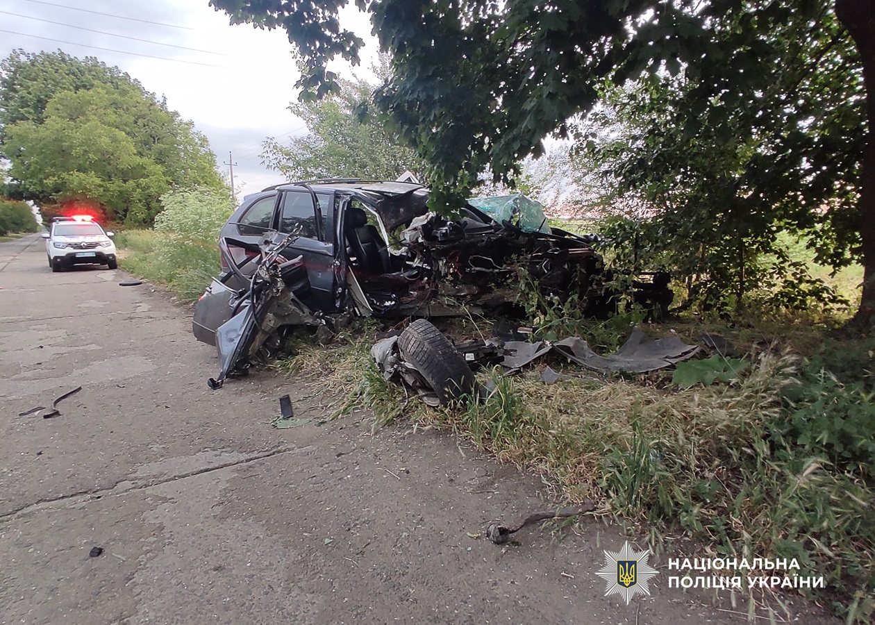 На Одещині водій врізався в дерево, є загиблий