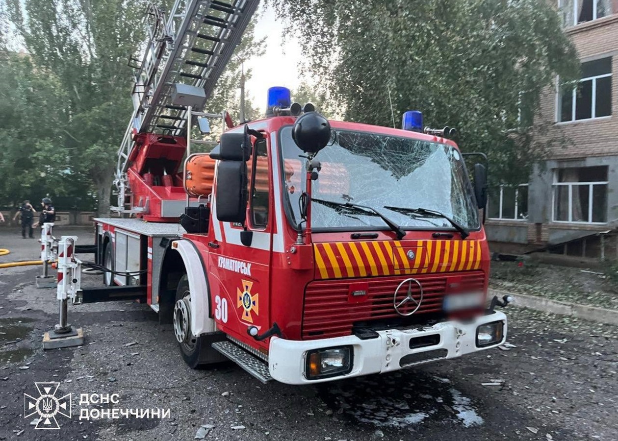 Росіяни атакували рятувальників, які гасили пожежу в Краматорську