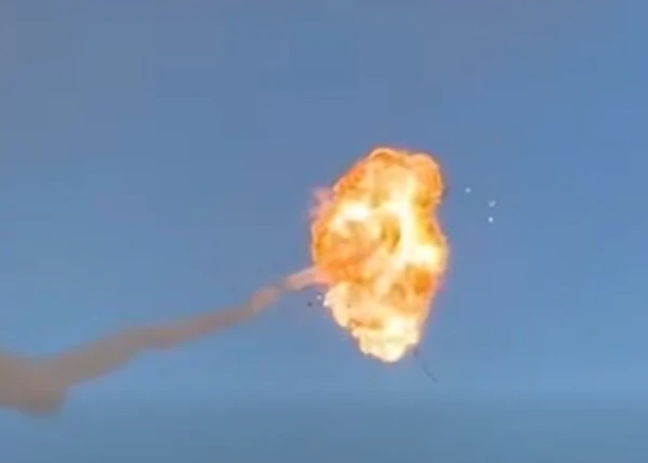 Повітряні сили показали ефектне збиття дронів РФ