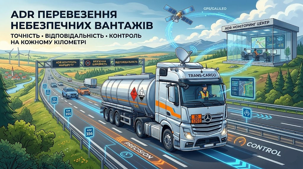 ADR перевезення небезпечних вантажів: точність, відповідальність і контроль на кожному кілометрі